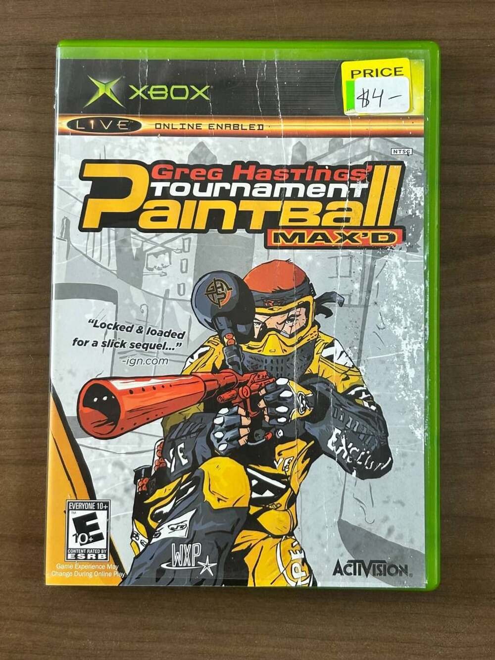 Greg Hastings Tournament Paintball Max’d Xbox Complete w/ Manual Activision